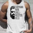 Husann Papa Grillmeister Held Griller Dad Grandpa Gray S Tank Top Geschenke für Ihn