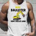 Kinder Kinder Bauherr Jungs Junge Papa's Rechte Hand Mini Bauleiter Tank Top Geschenke für Ihn