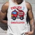 Kinder Jetzt Bin Ich Einsatzleiter Endlich 3 Jahre Boys Fire Brigade Tank Top Geschenke für Ihn