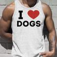 I Love Dogs Amante De Los Perros Retro I Heart Dogs Camiseta sin mangas Regalos para él