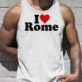 I Love Heart Roma Italia Camiseta sin mangas Regalos para él