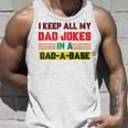 Lustige Papa-Witze In Dad-A-Base-Vintage Zumatertag Heilig Raglan Tank Top Geschenke für Ihn