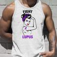 Im Mai Tragen Wir Lila Frauen Lupus Bewusstseinsmonat Tank Top Geschenke für Ihn