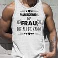 Musikerin Die Frau Die Alles Kann Spruch Tank Top Geschenke für Ihn