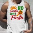 No Siesta Let's Celebrate Mexican Maracas Sombrero Tank Top Geschenke für Ihn