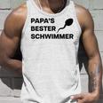 Papa's Bester Schwimmer X Lecker Bierchen Party Outfit Tank Top Geschenke für Ihn