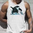 Regalo De Ballena Asesina Saltando Orca Sin Mangas Camiseta sin mangas Regalos para él