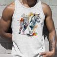 Tigre Colorido Arte Zoo Animal Tigre Camiseta sin mangas Regalos para él