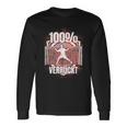 100 Verrückt Saying Handball Goalkeeper Langarmshirts Geschenkideen