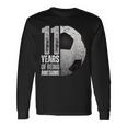 11 Year Old Soccer 11Th Birthday Player B-Day Party Long Sleeve T-Shirt Gifts ideas