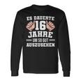 16 Birthday Slogan Langarmshirts Geschenkideen