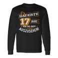 17 Jahre Um So Gut Sehen Birthday Langarmshirts Geschenkideen