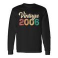 18 Year Old Vintage 2006 Made In 2006 18Th Birthday Long Sleeve T-Shirt Gifts ideas