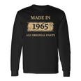 1965 Vintage Birthday Made In 1965 Best Birth Year Bday Long Sleeve T-Shirt Gifts ideas