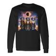 2024 Solar Eclipse Three Cats Wearing Glasses Totality Long Sleeve T-Shirt Gifts ideas