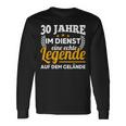 30 Jahre Im Dienst Legend Auf Dem Geränste Service Anniversary Langarmshirts Geschenkideen