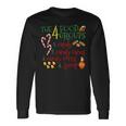 The 4 Elf Food Groups Christmas Candy Cane Long Sleeve T-Shirt Gifts ideas
