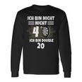 40 Geburtstag Ich Bin Nicht 40 Ich Bin Double 20 Dart Langarmshirts Geschenkideen