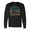 40Th Birthday 40 Year Old Vintage 1984 Limited Edition Long Sleeve T-Shirt Gifts ideas
