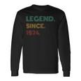50 Years Old Legend Since 1974 50Th Birthday Long Sleeve T-Shirt Gifts ideas