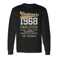 55 Jahre Oldtimer 1968 Vintage 55Th Birthday Black Langarmshirts Geschenkideen