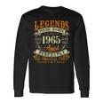 58Th Birthday 58 Years Old Vintage Legends Born In 1965 Long Sleeve T-Shirt Gifts ideas