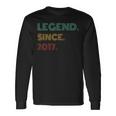7 Years Old Legend Since 2017 7Th Birthday Long Sleeve T-Shirt Gifts ideas
