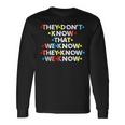 90'S Sitcom They Don't Know Friendship Long Sleeve T-Shirt Gifts ideas