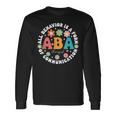 Aba Therapist Behavior Analyst Autism Therapy Rbt Floral Long Sleeve T-Shirt Gifts ideas