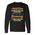 Addiction Recovery Sobriety Anniversary Aa Na Heartbeat Long Sleeve T-Shirt Gifts ideas