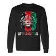 Afghanistan Flag Lion Free Afghanistan Langarmshirts Geschenkideen