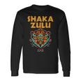 Africa Pride Zulu Warrior Shaka Lion African Tribe King Zulu Long Sleeve T-Shirt Gifts ideas