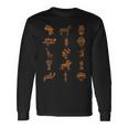 African Kente Pattern Symbols Of Africa Kente Pattern Ghana Long Sleeve T-Shirt Gifts ideas