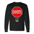 Alkoholkontroll Bitte Hier Blasen Alcohol Control Fun Langarmshirts Geschenkideen