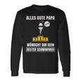 Alles Gute Papa Dein Beste Schwimmer -Ater Papa Father's Day S Langarmshirts Geschenkideen