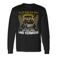 Alles Was Ich Will Ist Dass Mein Papa Im Himmel Weiß Langarmshirts Geschenkideen