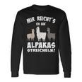 Alpaca And Lamas Mir Reichts Ich Geh Alpacas Streicheln Langarmshirts Geschenkideen