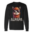 Alpapa Alpaca Lama Father's Day Dad Saying Father's Day Long Sleeve T-Shirt Gifts ideas