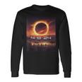 America Totality Spring 2024 4-8-2024 Total Solar Eclipse Long Sleeve T-Shirt Gifts ideas