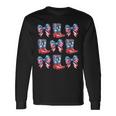 American Flag Boots And Bows 4Th Of July Cowgirl Western Long Sleeve T-Shirt Gifts ideas