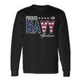 American Flag Proud Navy Brother Long Sleeve T-Shirt Gifts ideas