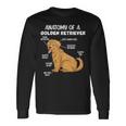 Anatomy Of A Golden Retriever Langarmshirts Geschenkideen