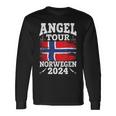 Angel Tour Norway 2024 Fishing Team Norway Flag Angler Langarmshirts Geschenkideen