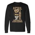 April 1960 64Th Birthday 2024 64 Years Of Being Awesome Long Sleeve T-Shirt Gifts ideas