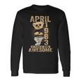 April 1983 41Th Birthday 2024 41 Years Of Being Awesome Long Sleeve T-Shirt Gifts ideas