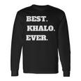 Arabic Uncle Best Khalo Uncle Ever Long Sleeve T-Shirt Gifts ideas