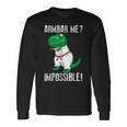 Armbar Me Impossible Cool Judo Dinosaur Long Sleeve T-Shirt Gifts ideas