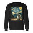 Artistic Hedgehog Van Gogh Style Starry Night Hedgehog Long Sleeve T-Shirt Gifts ideas