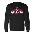 Atlanta Baseball Vintage Minimalist Retro Baseball Lover Long Sleeve T-Shirt Gifts ideas