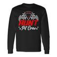 Aunt Pit Crew Birthday Party Race Car Lover Racing Family Long Sleeve T-Shirt Gifts ideas